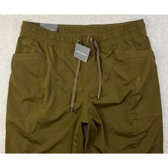 NEW Eddie Bauer Slightly Curvy Jogger Pants Green Hiking Active Women's XL - Picture 2 of 10